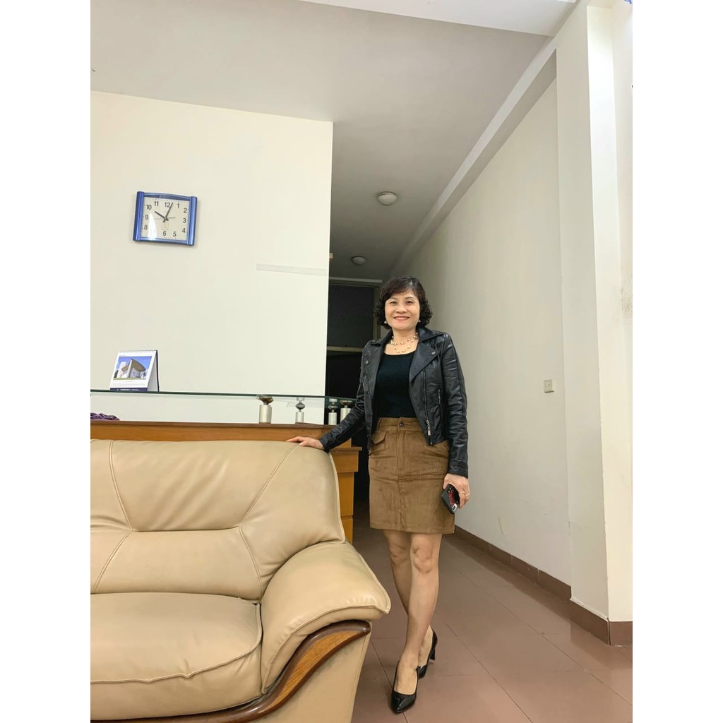 Chân váy Chữ A Chất Nhung Tăm | BigBuy360 - bigbuy360.vn