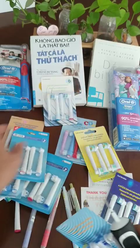 Set Bộ 4 Đầu Bàn Chải Đánh Răng Điện Minh House Cho Máy Oral B Braun, Lông Mềm | BigBuy360 - bigbuy360.vn