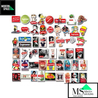 Sticker PVC Hoạt Hình Supreme ST073-ST - Cả bộ 100 hình Chống nước