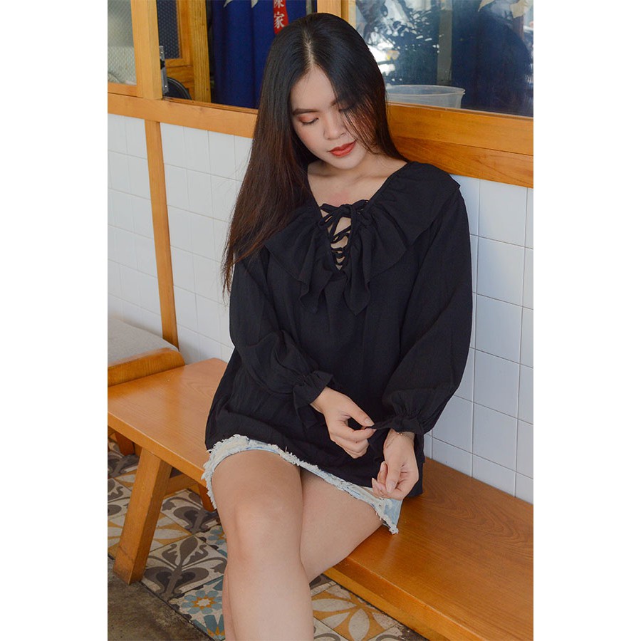 ÁO XÔ PHỐI BÈO TAY DÀI