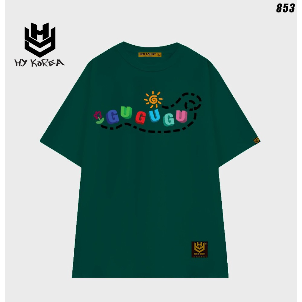 Áo thun form rộng nữ tay lỡ GuGuGu 853 HY KOREA