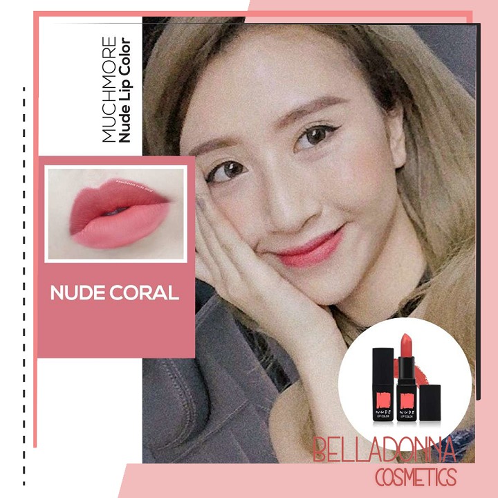 [Săn Sale 85%] Son Thỏi Lì MUCHMORE NUDE LIP COLOR 3.5g