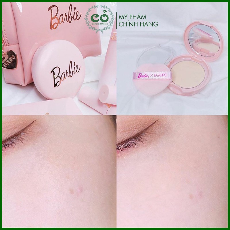 Phấn Phủ Dạng Nén Siêu Min Eglips x Barbie Blur Powder Pact 9g | BigBuy360 - bigbuy360.vn