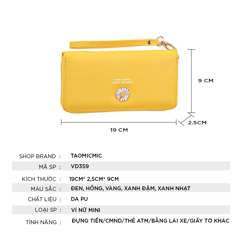 Ví nữ dáng dài FOREVER LOVELY thời trang cao cấp nhiều ngăn đựng tiền đẹp VD359