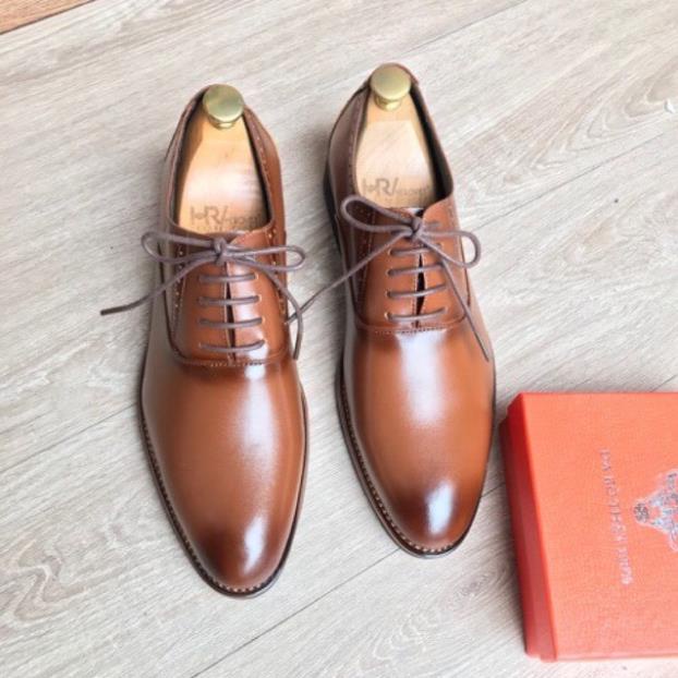 Giày Tây Nam Kiểu Oxford Ứng Dụng Công Sở Đi Tiệc Thiết Kế Da Thật 100% T101Br