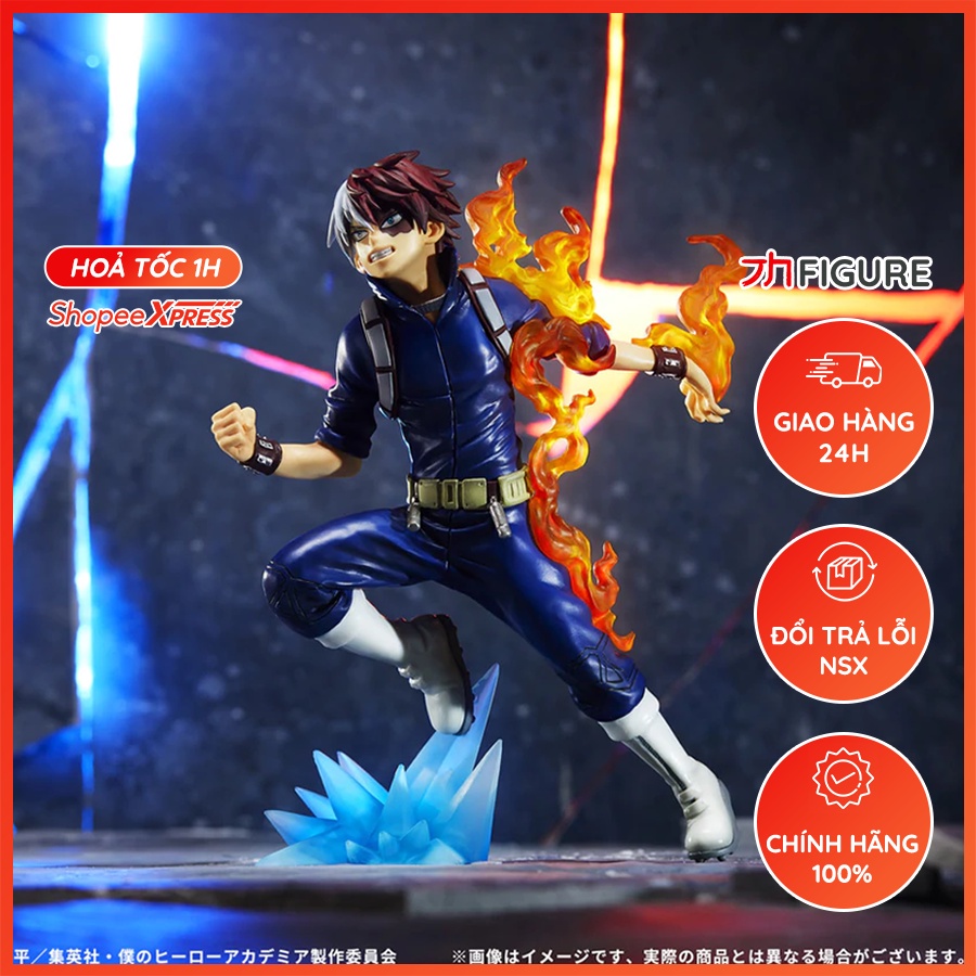 Mô Hình Figure Chính Hãng Anime My Hero Academia, Todoroki Shoto, Ichiban Kuji D Prize, Bandai Spirits, Nhật Bản