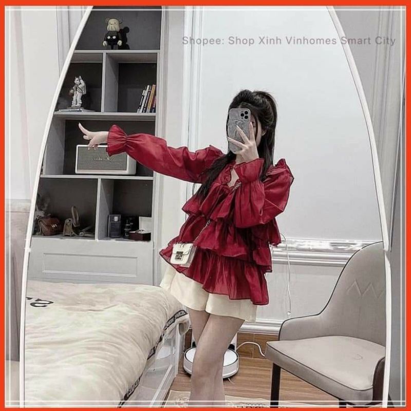Set bộ babidoll voan tầng