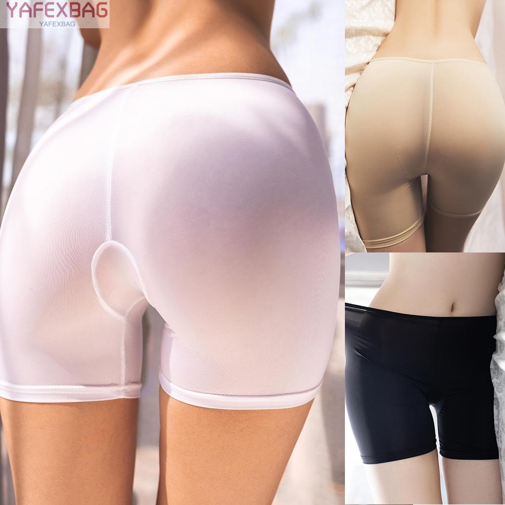 Women Sexy Sheer Ultra-thin Shorts See Through Booty Micro Boxer Hot Pants New