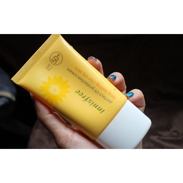[L&amp;V] Kem Chống Nắng Innisfree Perfect UV Protection Cream Long Lasting SPF50+ PA+++ (For Dry Skin)- Chống Trôi