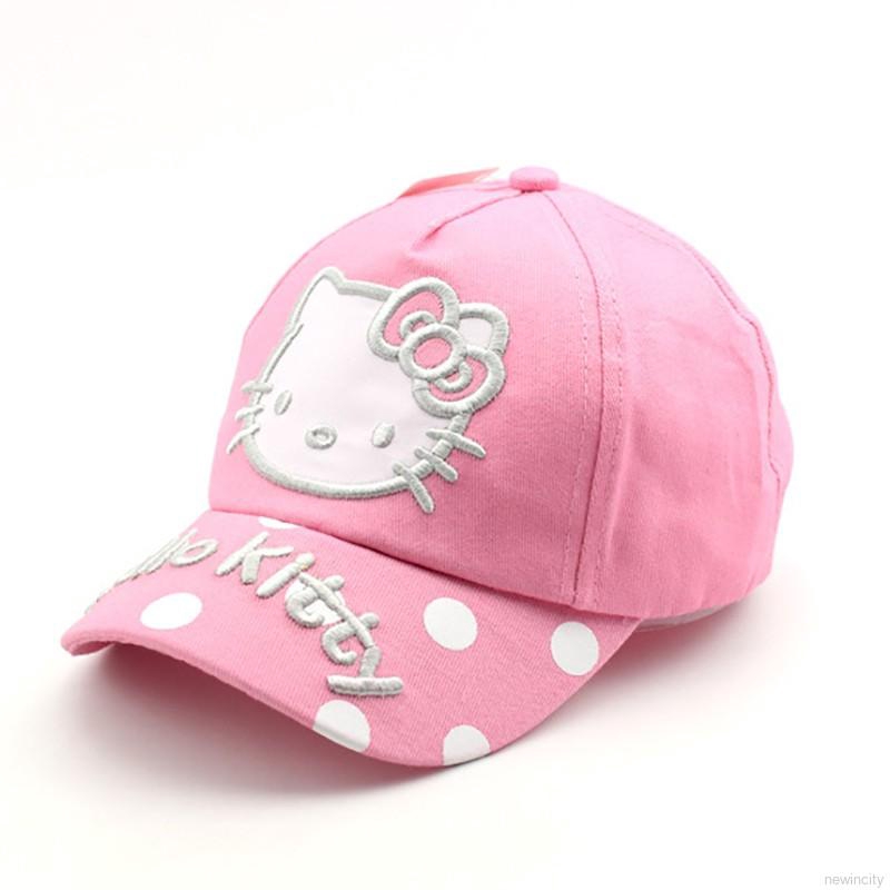 Mũ bóng chày hình Hello Kitty cho bé gái