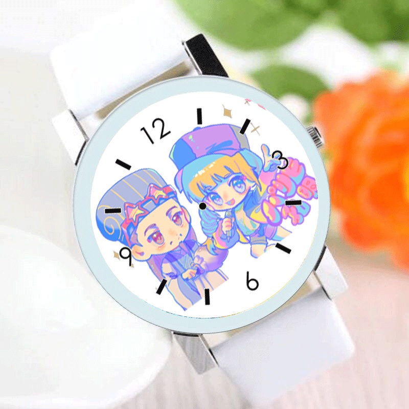 Đồng hồ đeo tay nam nữ in hình KHỔNG MINH THÍCH ĐI QUẨY anime chibi thời trang cá tính