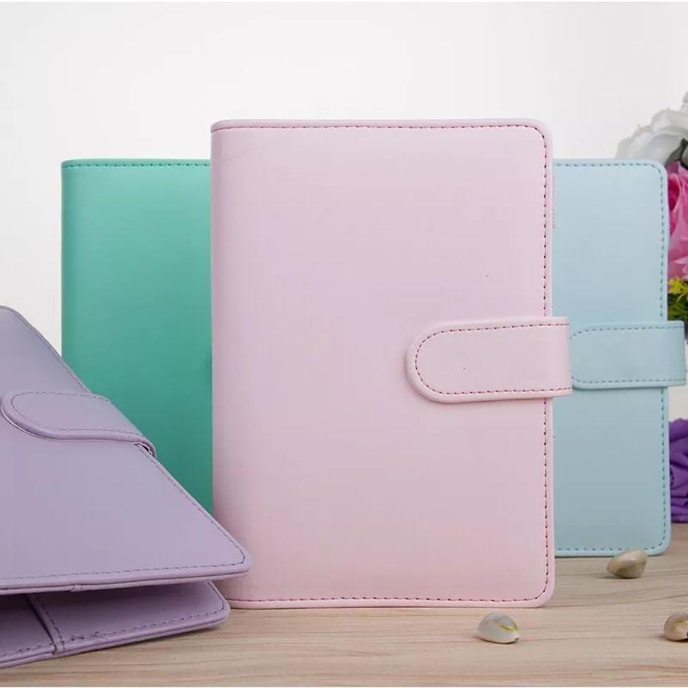 Dyruidoj Bìa Sổ Tay DIY Có Thể Nạp Lại|Sổ Ghi Chú Bìa Da PU Có Vòng Nhẫn Nhiều Màu Sắc