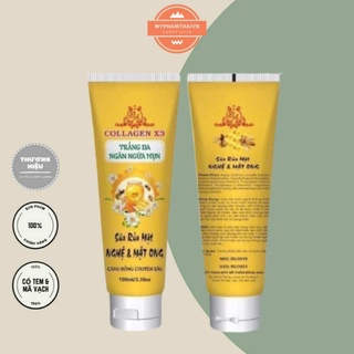Sữa Rửa Mặt Collagen X3 Nghệ Và Mật Ong Da Sáng Bóng