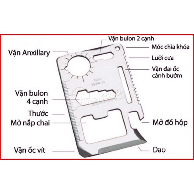 Miếng thép đa năng khui đồ hộp, làm dao, ốc vít