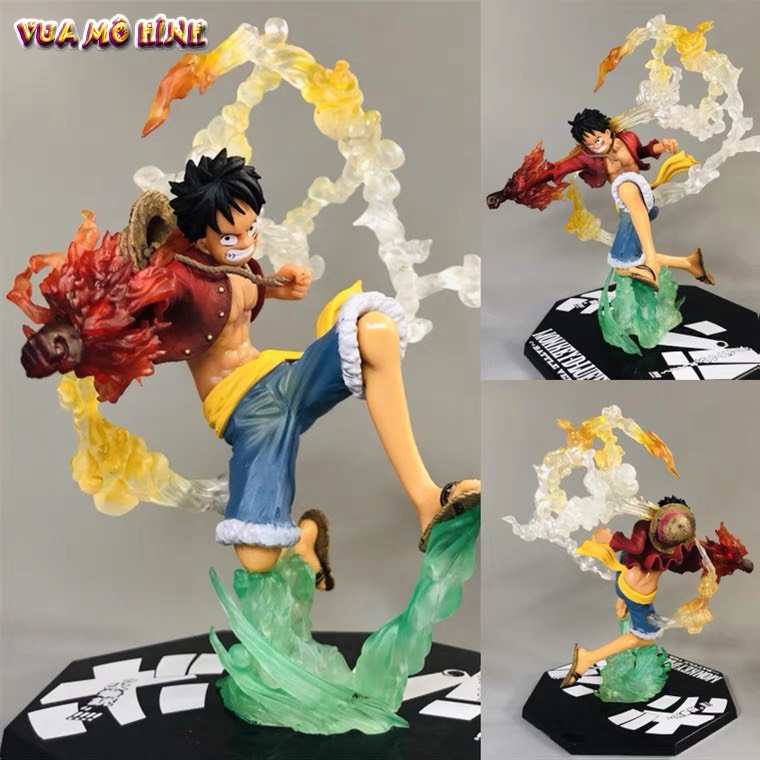 Mô hình One Piece - Figure One Piece Luffy Gear 2 haki cao 20cm hiệu ứng chiến đấu đặc biệt