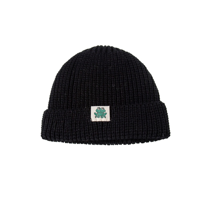 Mũ Beanie Dệt Kim Màu Trơn Mềm Mại Giữ Ấm Mùa Thu Đông Cho Bé Trai Bé Gái
