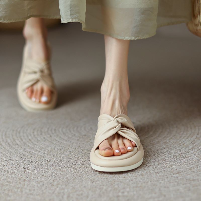 Dép quai ngang IELGY đế xuồng thoải mái thời trang cho nữ