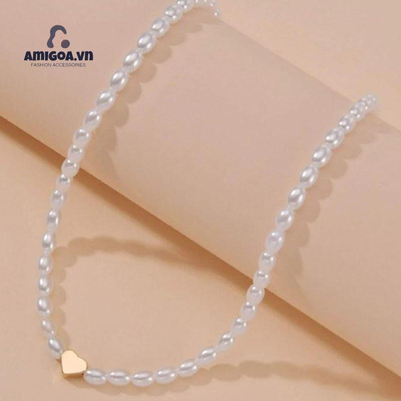 Vòng cổ Đính Ngọc Trai Hình Bướm Phong Cách Retro Thời Trang