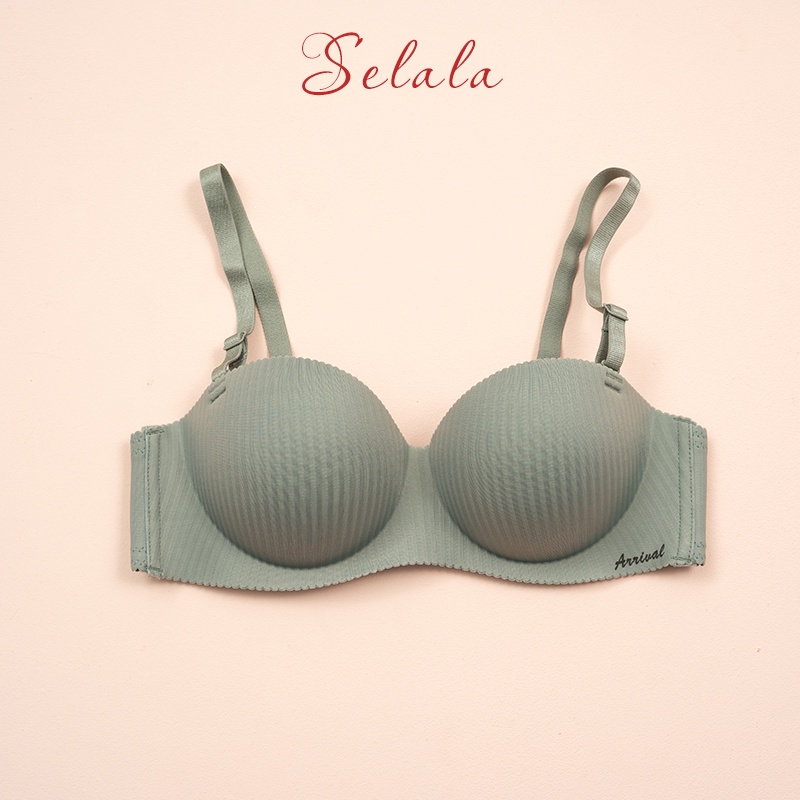 Áo Lót Su Vân Selala Cao Cấp Không Gọng Đệm Dày Siêu Nâng Đẩy Không Hằn Trên Da AD06