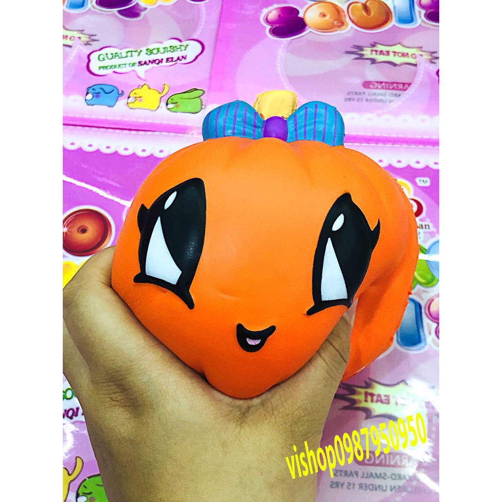 SQUISHY BÍ NGÔ KHỔNG LỒ MỞ MẮT kèm bao bì