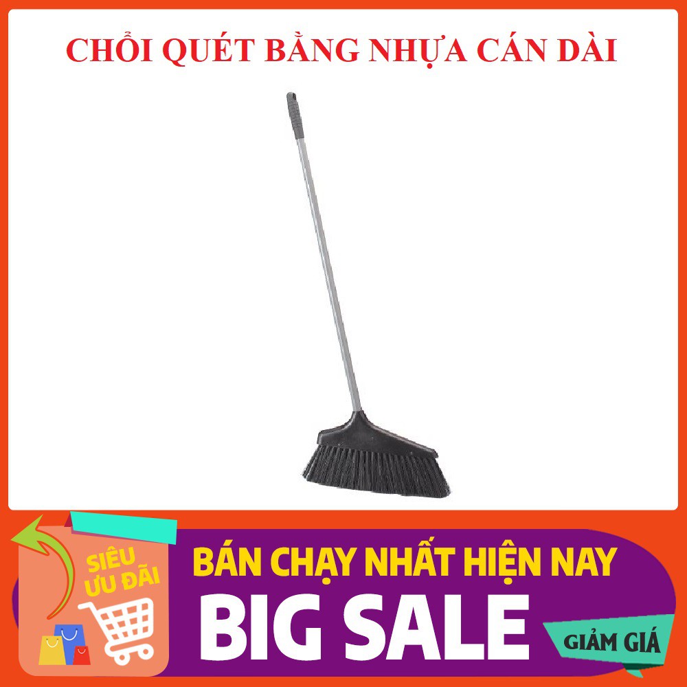 Chổi quét bằng nhựa cán dài hàng nhập khẩu Nhật Bản