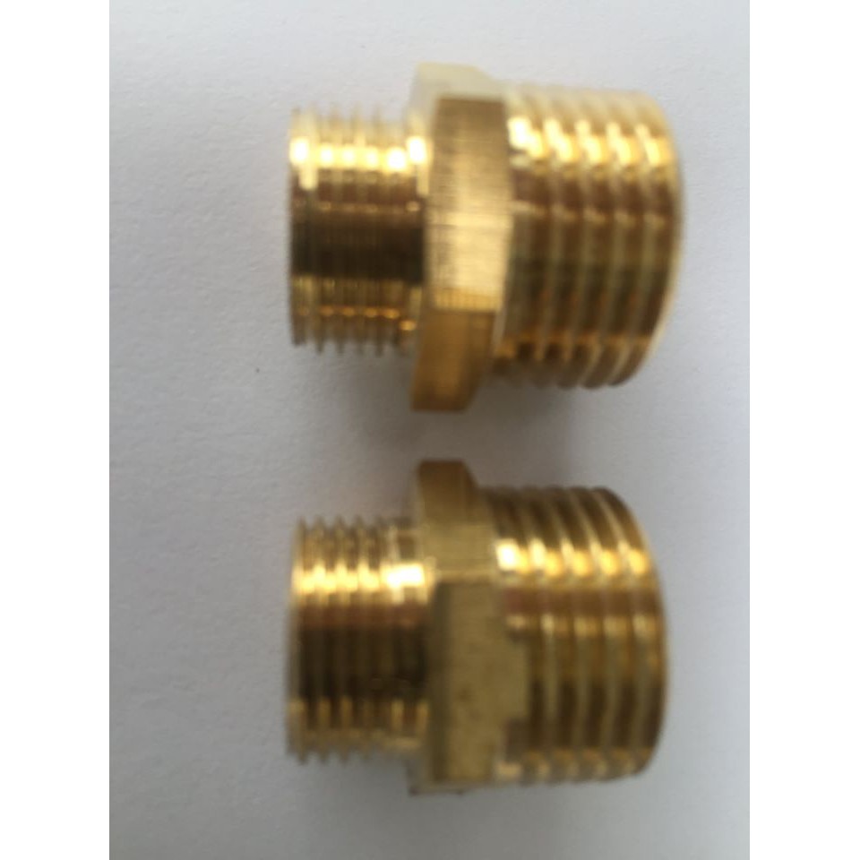 2 chiếc kép đồng ren ngoài 21mm-16mm