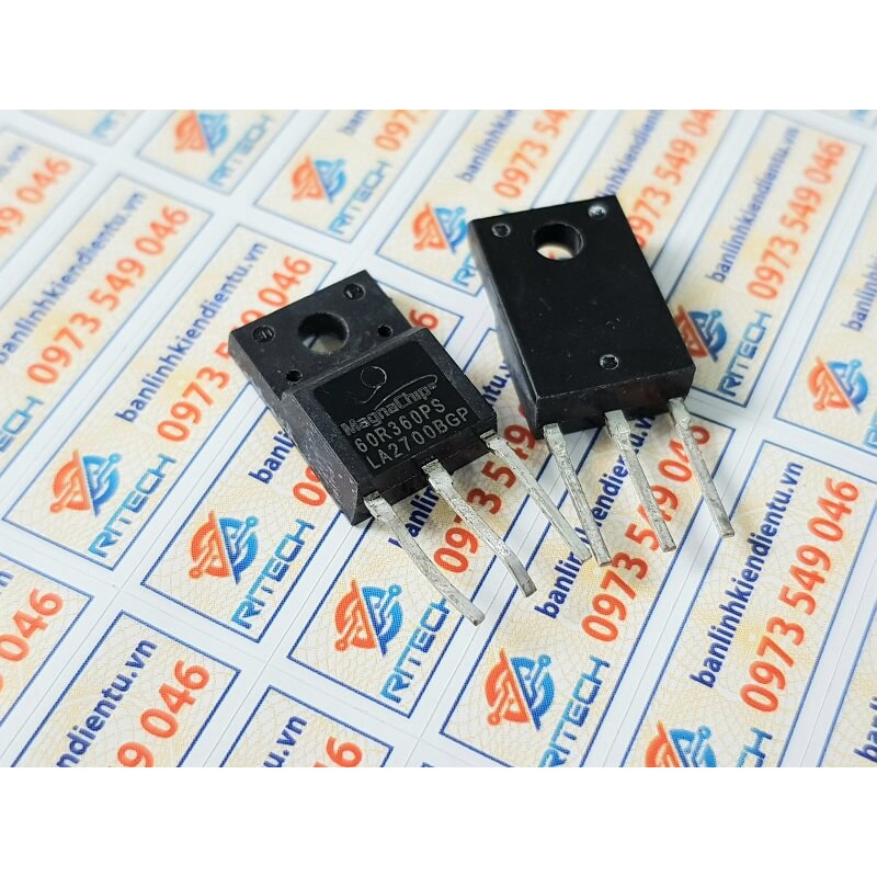 [Combo 3 chiếc] 60R360PS MMF60R360P Mosfet kênh N 600V 11A TO-220F (tháo máy)