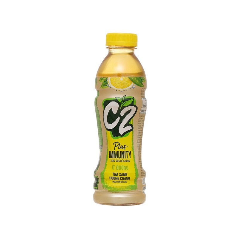 TRÀ XANH C2 HƯƠNG CHANH ÍT ĐƯỜNG 500ML