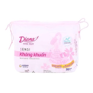 Băng vệ sinh Diana Sensi hàng ngày kháng khuẩn gói 20 miếng