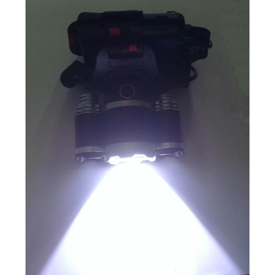 Đèn Pin đội đầu siêu sáng, ĐÈN PIN ĐỘI ĐẦU 03 BÓNG LED CỰC SÁNG CREE T6 - HIGHT POWER HEADLAMP[Hot Trend]
