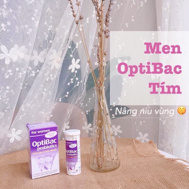 (Chính hãng UK) Men vi sinh OptiBac Probiotics Tím 30 viên của Anh
