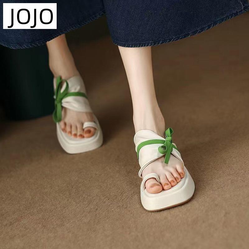 Dép Sandal Đế Dày Thời Trang Mùa Hè Phong Cách Mới Cho Nữ