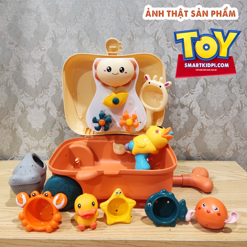 BỘ ĐỒ CHƠI VALI XÚC CÁT ĐI BIỂN HÌNH CÁ HEO VÔ CÙNG DỄ THƯƠNG