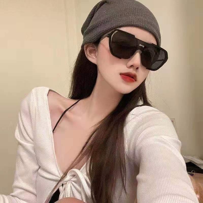 (AIMURUSI) COD Kính Mát Chống Tia Uv400 Gọng Vuông Lớn Bảo Vệ Khỏi Tia UV