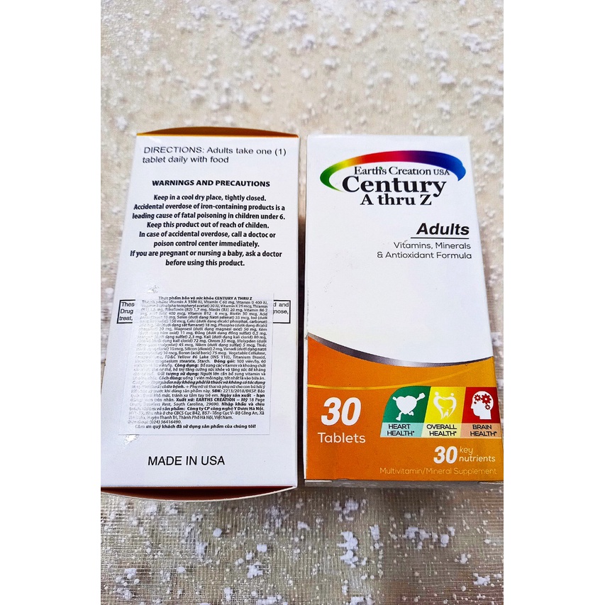 Centuzy A thru Z. Vitamin tổng hợp tăng cường sức khỏe.