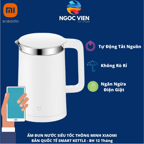 [Mã ELHADEV giảm 4% đơn 300K] Ấm Đun Nước Siêu Tốc Thông Minh Xiaomi (Phiên Bản Quốc Tế) | ZHF4012GL | Hàng Chính Hãng