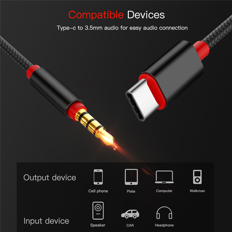 Đầu Nối Chuyển Đổi Giắc Cắm Tai Nghe 3.5mm Loại C