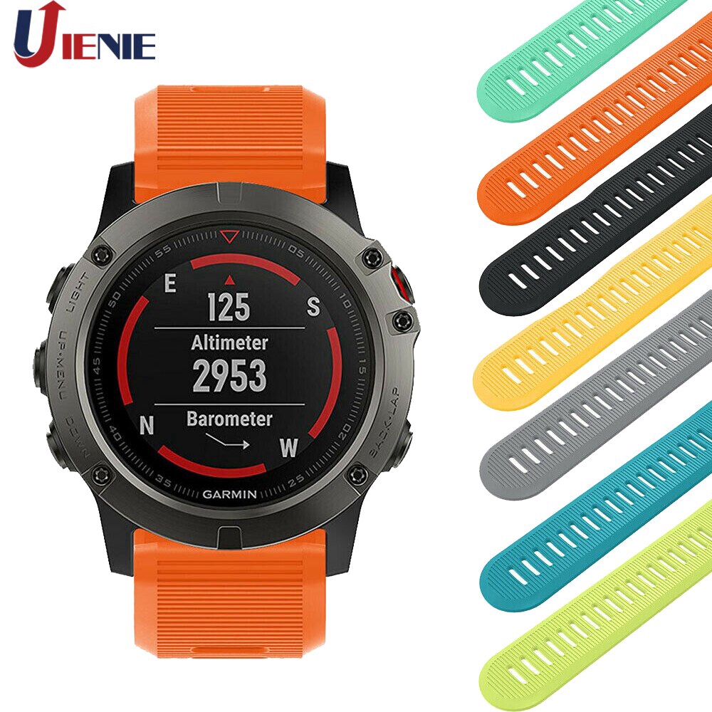 Dây đeo silicon 26mm thay thế cho đồng hồ thông minh Garmin Fenix 6X/5X/5XPlus/3/3HR/D2 Bravo