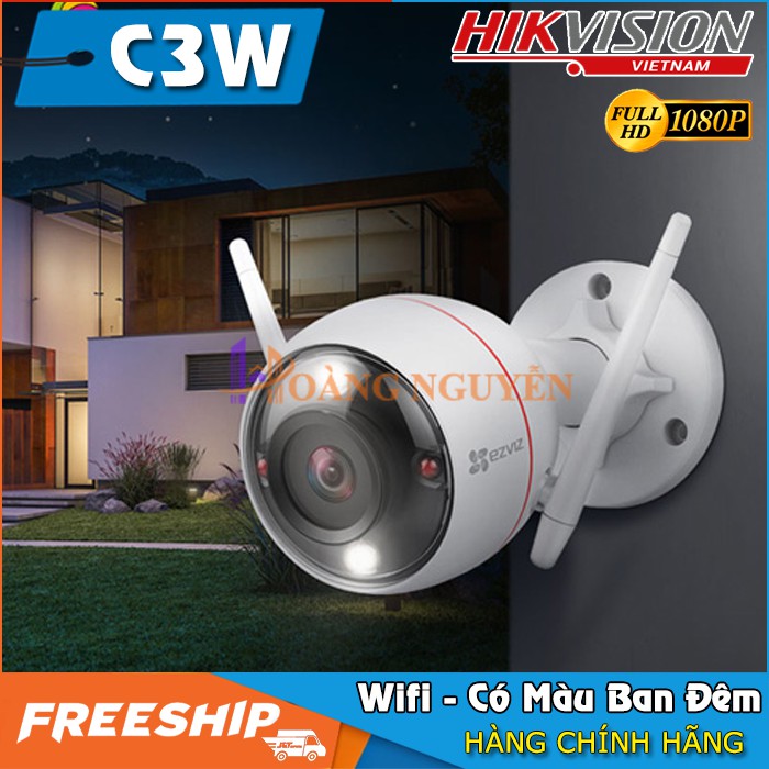 [NHÀ PHÂN PHỐI] Camera Wifi Ngoài Trời Ezviz CV310 C3W 1080P FULLHD - Còi Hú, Đèn Chớp, Có Màu Ban Đêm | BigBuy360 - bigbuy360.vn