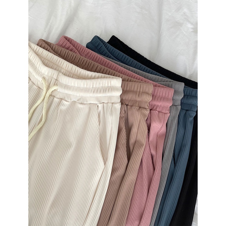 Quần dài ống rộng lưng cao phong cách Hàn Quốc hợp thời trang cho nữ