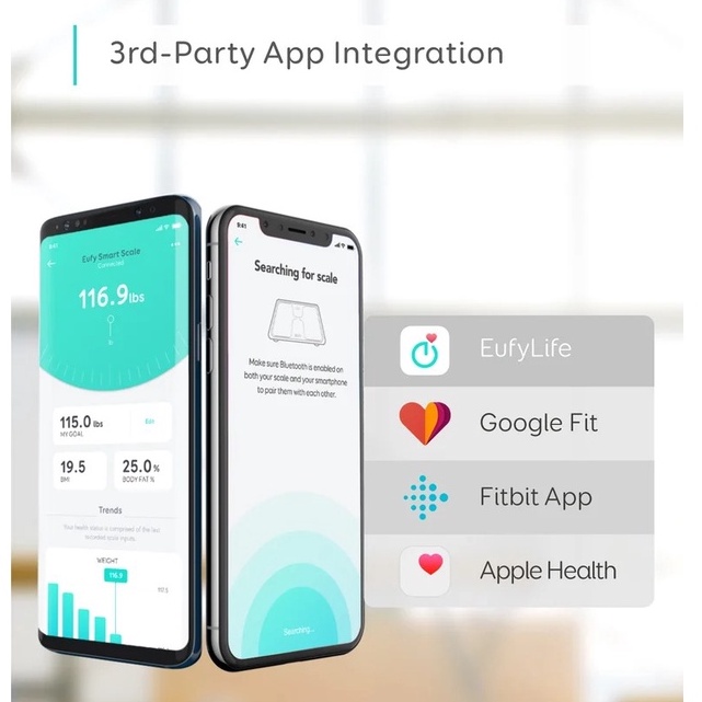 CÂN ĐIỆN TỬ EUFY SMART SCALE C1 - T9146- CÓ KẾT NỐI APPS PHÂN TÍCH CƠ THỂ CHÍNH XÁC SIÊU BỀN
