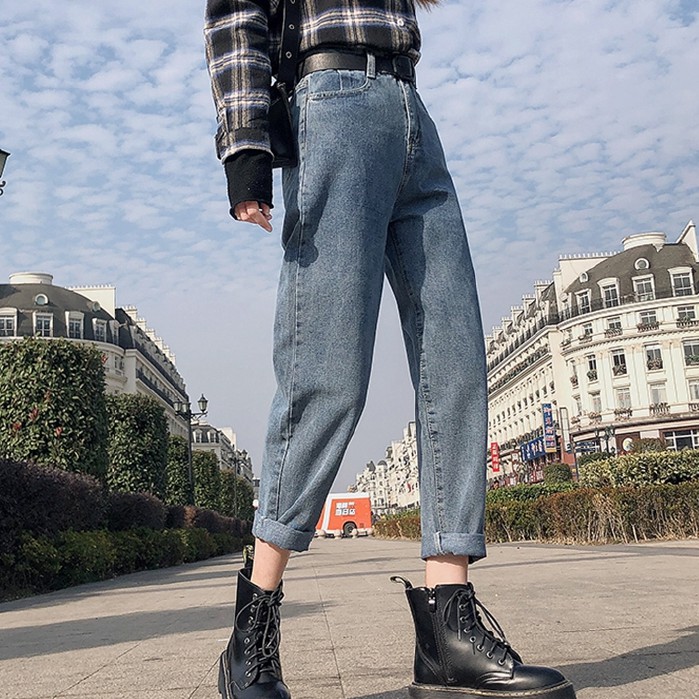 Quần Jean Theo Phong Cách Cổ Điển Hàn Quốc | BigBuy360 - bigbuy360.vn