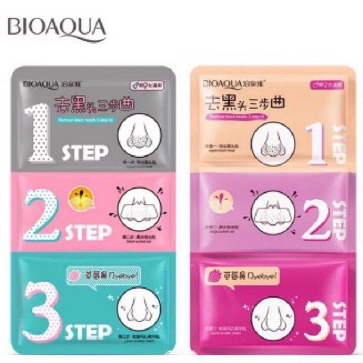 SỈ 10 Set 3 Bước Lột Mụn Đầu Đen Bioaqua