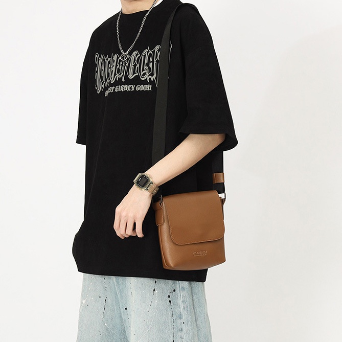 Túi Đeo Vai Bằng Da Hình Vuông Cỡ Nhỏ Phong Cách Anh Quốc Thời Trang Cho Nam ko057