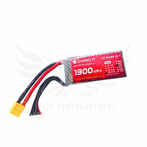 Pin Lipo ShangYi 22.2v 6s 1300mAh 45C