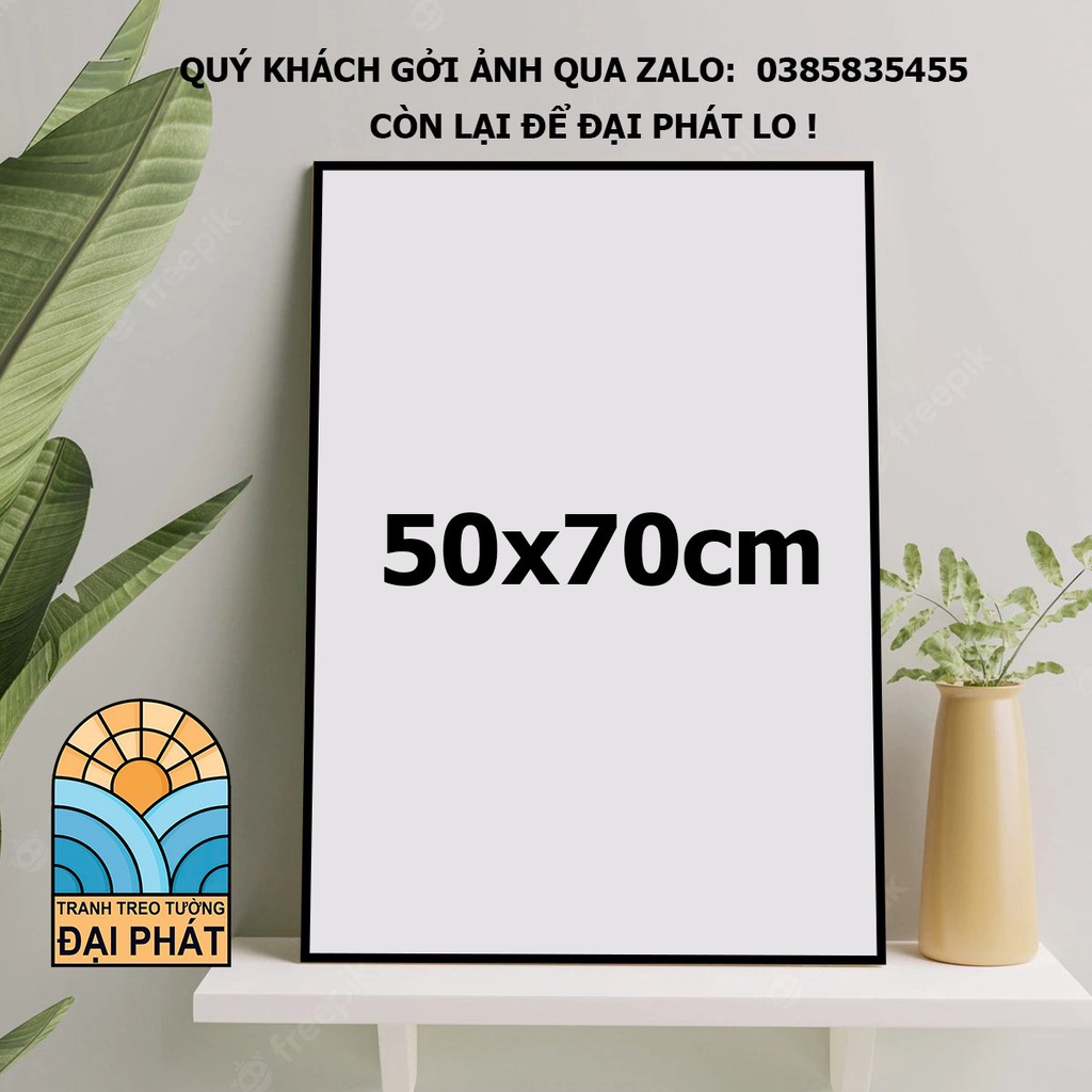 TRANH ĐƠN TRÁNG GƯƠNG IN THEO YÊU CẦU NHIỀU KÍCH THƯỚC ĐÃ CÓ KHUNG