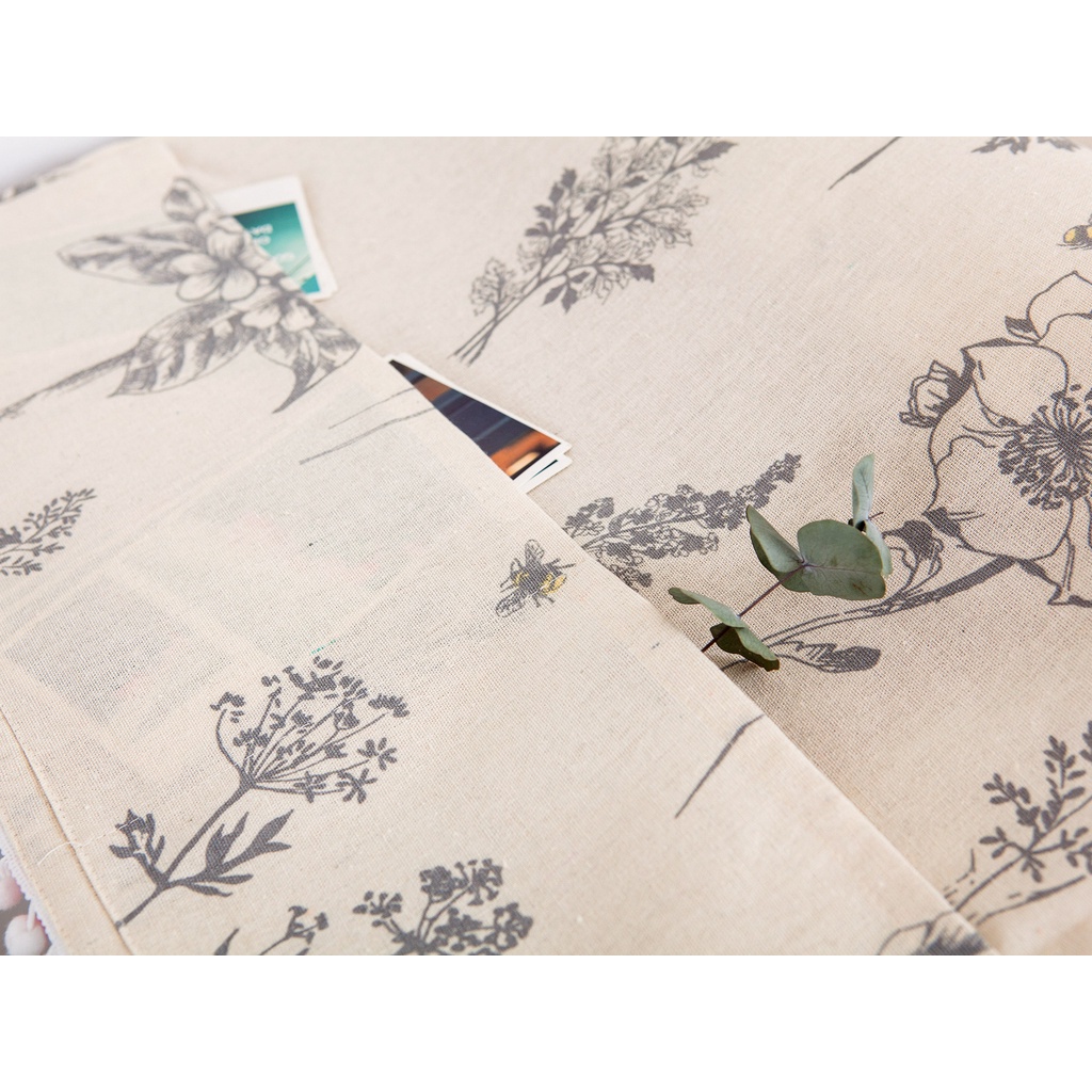 Tấm phủ chống bụi kích thước 70x170cm họa tiết hoa cho máy giặt/ tủ lạnh