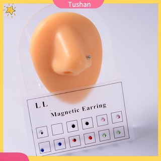 Khuyên mũi hạt đá pha lê giả có nam châm thoải mái cho nữ