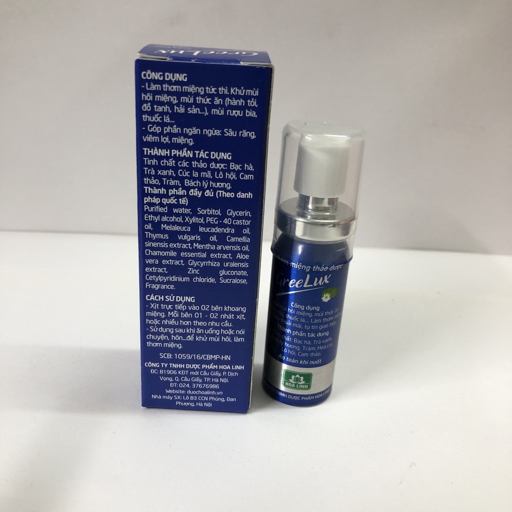 Greelux Xịt Thảo Dược Thơm Miệng