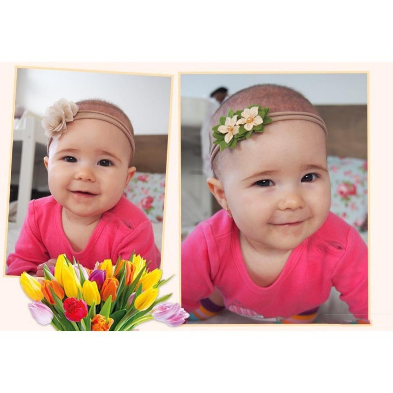 Bộ 3 Băng Đô Cài Tóc Đính Hoa Cho Bé